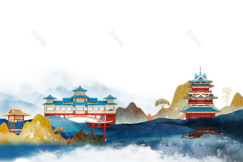 装饰图片,复古元素,中国风PNG,元素免抠素材